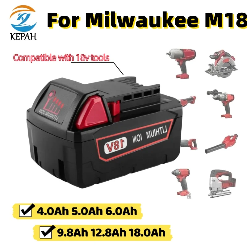 Сменный аккумулятор для Milwaukee M18 XC | 18 В, совместимый с 48-11-1860/1850. отлично улучшает срок службы батареи.
Сменный аккумулятор для Milwaukee M18 XC | 18 В, совместимый с 48-11-1860/1850. отлично улучшает срок службы батареи.