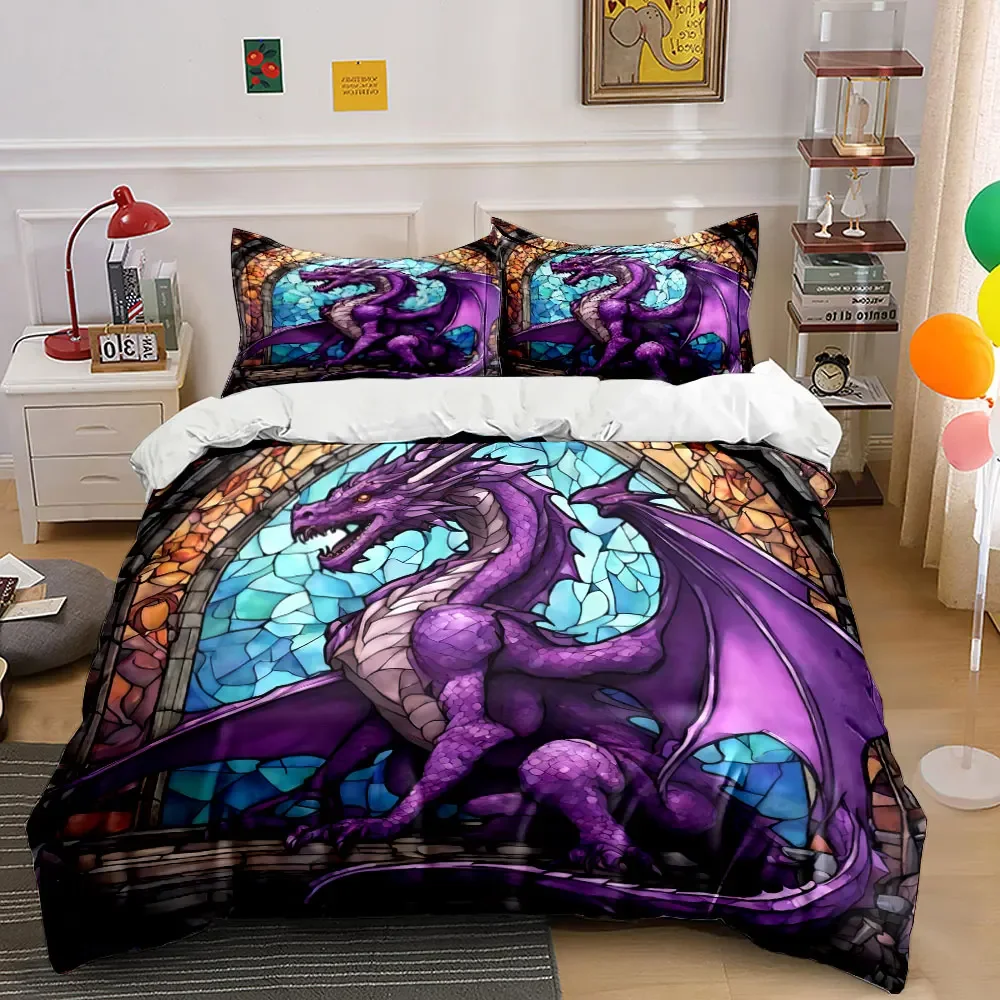 Purple Dragon Decor Set Soft Comfortable Duvet Cover Bedding Set Included 1*Duvet Cover & 2*Pillowcases, gift
Purple Dragon Decor Set Soft Comfortable Duvet Cover Bedding Set Included 1*Duvet Cover & 2*Pillowcases, gift