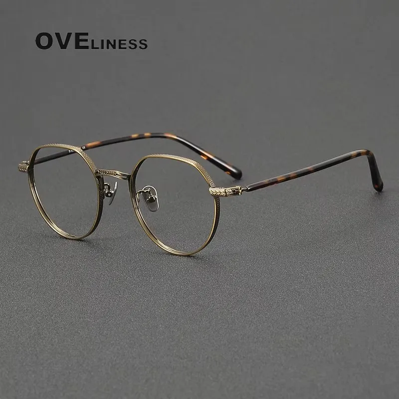 Pure Titanium Glasses Frame Men Vintage Retro Round Eyeglasses frames Women Ultralight Spectacle Eyewear
Pure Titanium Glasses Frame Men Vintage Retro Round Eyeglasses frames Women Ultralight Spectacle Eyewear