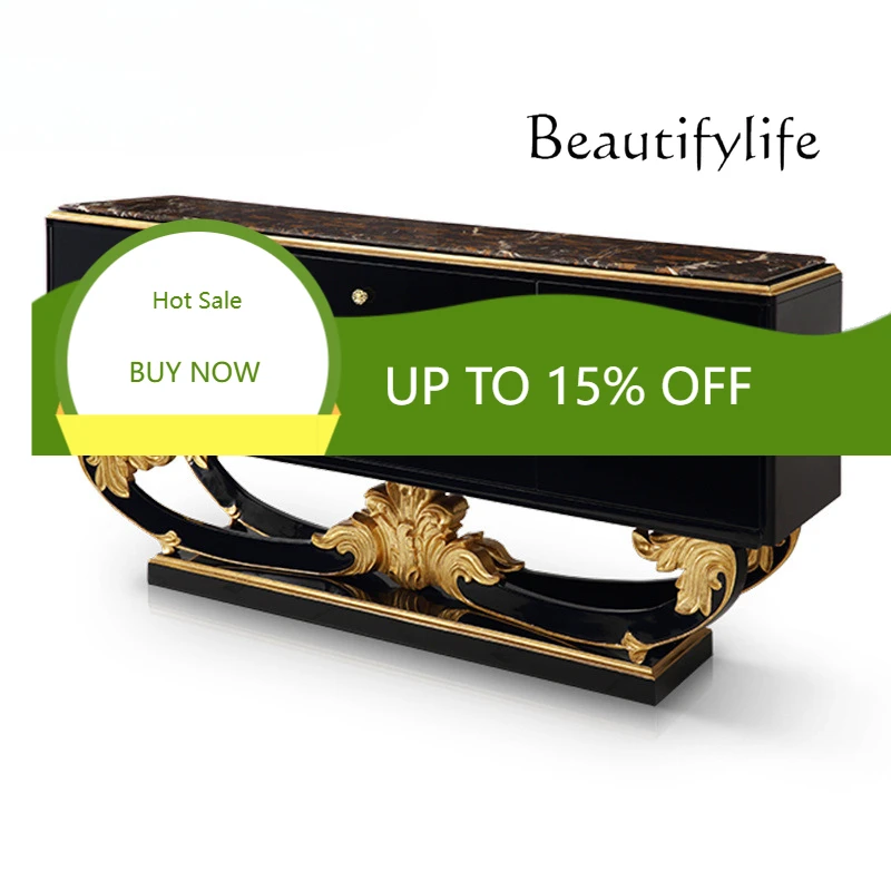 European Solid Wood Carving Flower Dining Side Cabinet Luxury High-end Dining Room Furniture Retro Entrance Cabinet X
European Solid Wood Carving Flower Dining Side Cabinet Luxury High-end Dining Room Furniture Retro Entrance Cabinet X