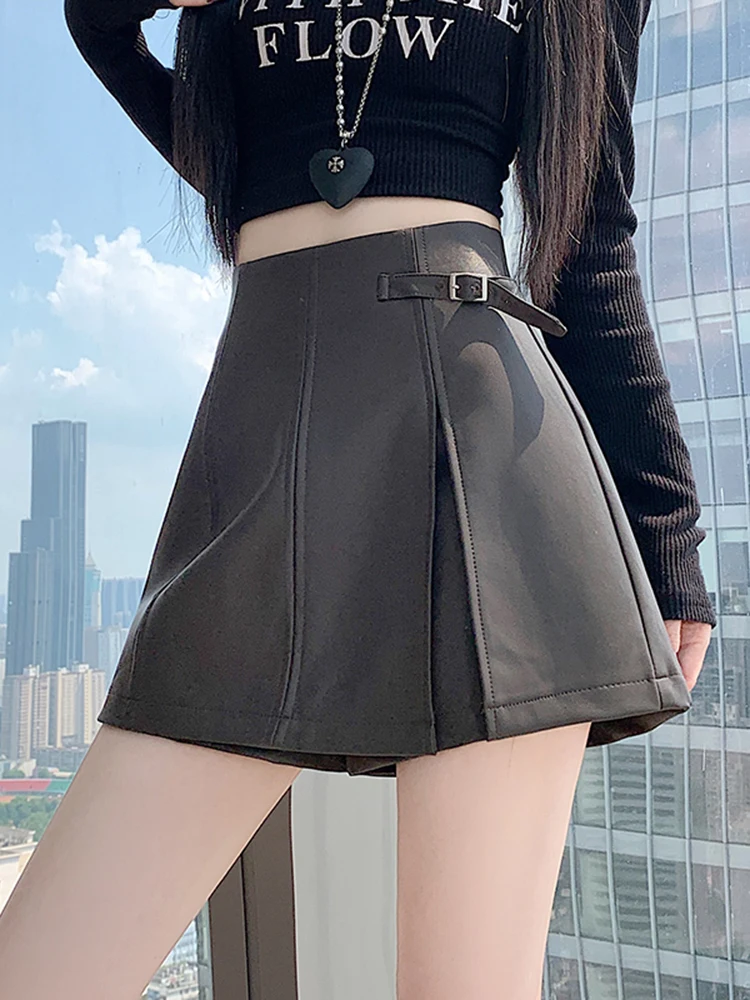 Стильная юбка-карандаш из искусственной кожи для женщин, осенне-зимне-весенняя, с завышенной талией, облегающая, модель A-силуэта
Стильная юбка-карандаш из искусственной кожи для женщин, осенне-зимне-весенняя, с завышенной талией, облегающая, модель A-силуэта