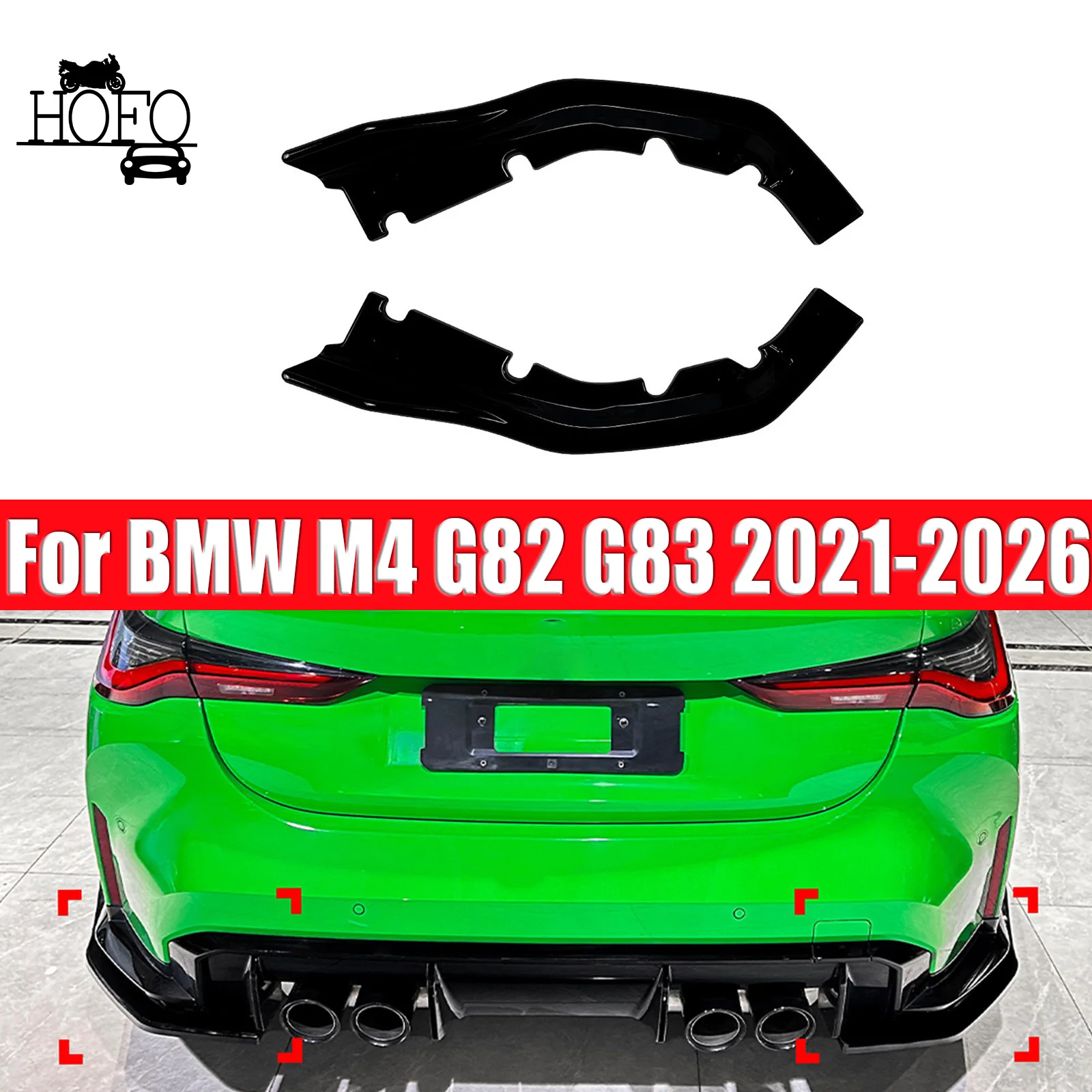 Rear Bumper Side Spoiler Cover For BMW M4 G82 G83 2021-2026
Rear Bumper Side Spoiler Cover For BMW M4 G82 G83 2021-2026