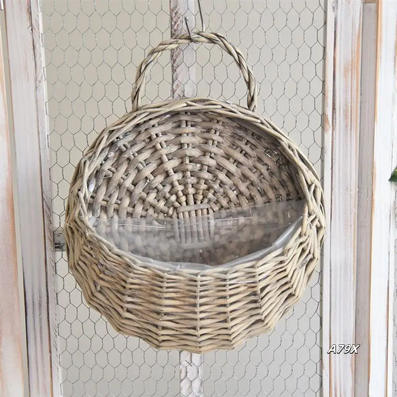 Wall Mounted Natural Wicker Flower Basket Flower Pot, Rattan Vase Basket, Home Garden Wall Decoration Storage Container
Wall Mounted Natural Wicker Flower Basket Flower Pot, Rattan Vase Basket, Home Garden Wall Decoration Storage Container