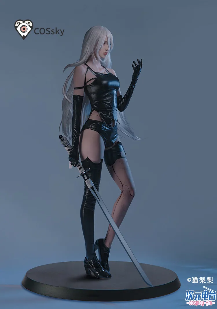 YoRHa No. 2 Type B Game Automata Cosplay Costumes Women sexy black leather jumpsuit gloves socks Halloween carnival uniform
YoRHa No. 2 Type B Game Automata Cosplay Costumes Women sexy black leather jumpsuit gloves socks Halloween carnival uniform