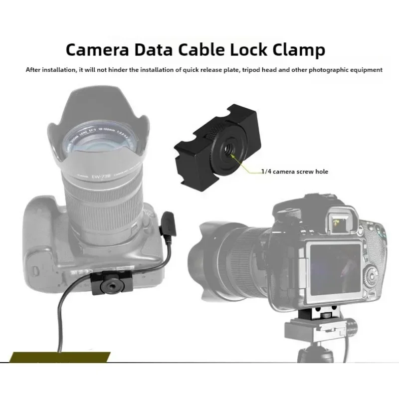 Camera Cable Lock Clamp Aluminum Alloy Tether DSLR Camera Digital USB Cable Lock Clip Clamp Protector DSLR Tether Cable Clamp
Camera Cable Lock Clamp Aluminum Alloy Tether DSLR Camera Digital USB Cable Lock Clip Clamp Protector DSLR Tether Cable Clamp