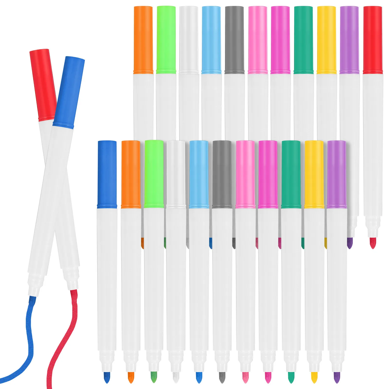 24pcs Quick-Dry Fluorescent Lamp Board Pens Erasable Markers For Glass Paper Plastic Blackboard Writing Supplies Office School
24pcs Quick-Dry Fluorescent Lamp Board Pens Erasable Markers For Glass Paper Plastic Blackboard Writing Supplies Office School