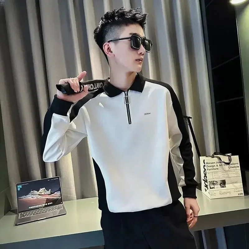 Men's Golf POLO Shirt Golf Wear Fashion Casual Long Sleeved Top 2025 New Spring Male Lapel Comfortable T-shirt Golf Clothing
Men's Golf POLO Shirt Golf Wear Fashion Casual Long Sleeved Top 2025 New Spring Male Lapel Comfortable T-shirt Golf Clothing