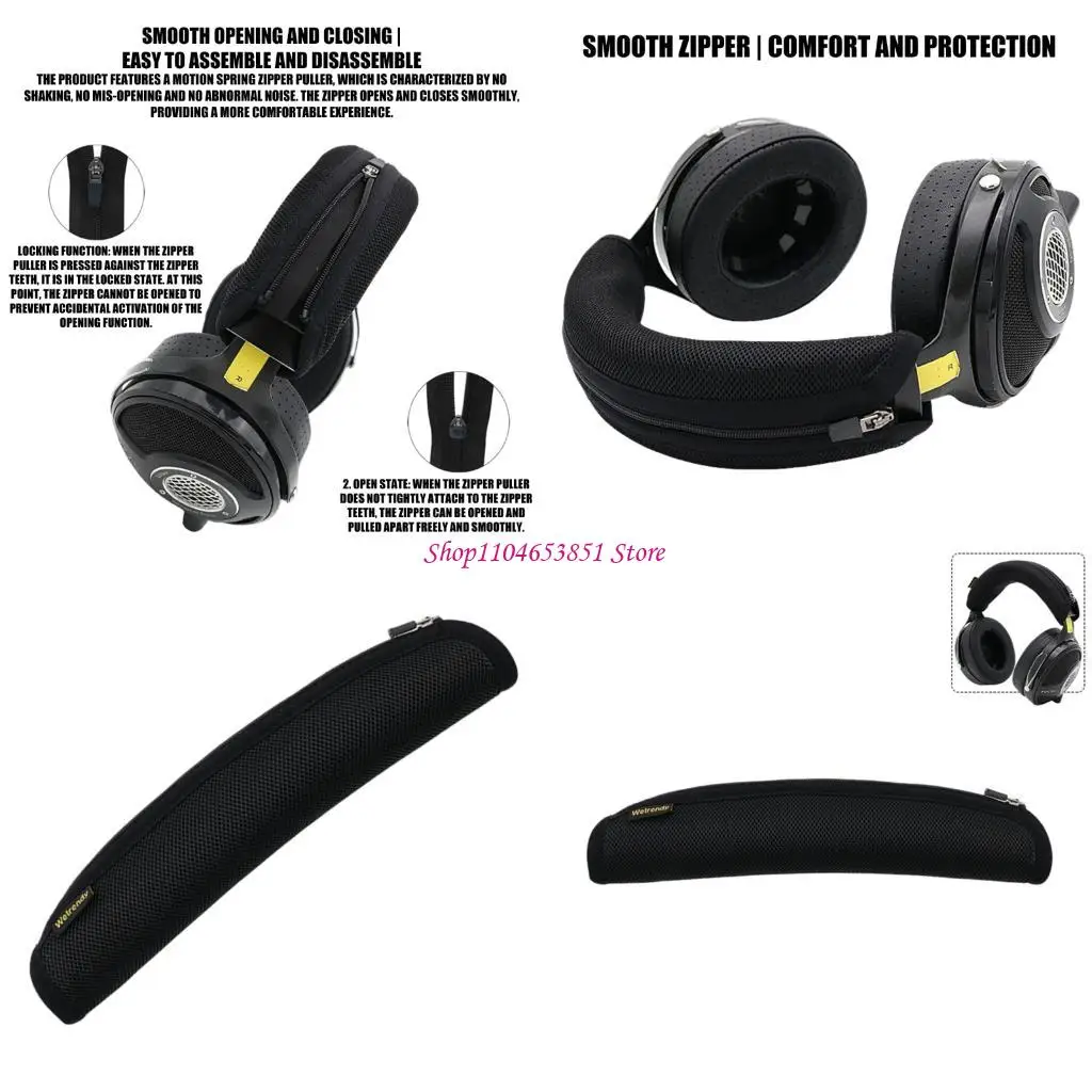 Headband Sleeve Soft Breathable Headphone Replacement Part for Utopian Gen 1/2
Headband Sleeve Soft Breathable Headphone Replacement Part for Utopian Gen 1/2