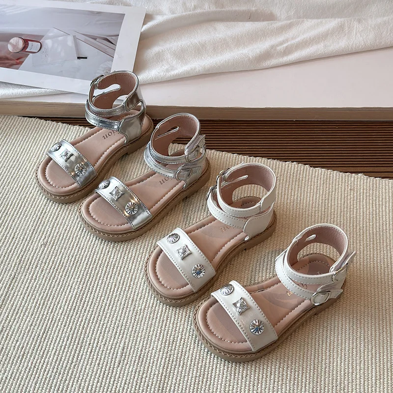 Girls Sandals Kids Roman Rhinestone Princess Shoes Baby Soft Sole Fashion Beach Shoes
Girls Sandals Kids Roman Rhinestone Princess Shoes Baby Soft Sole Fashion Beach Shoes