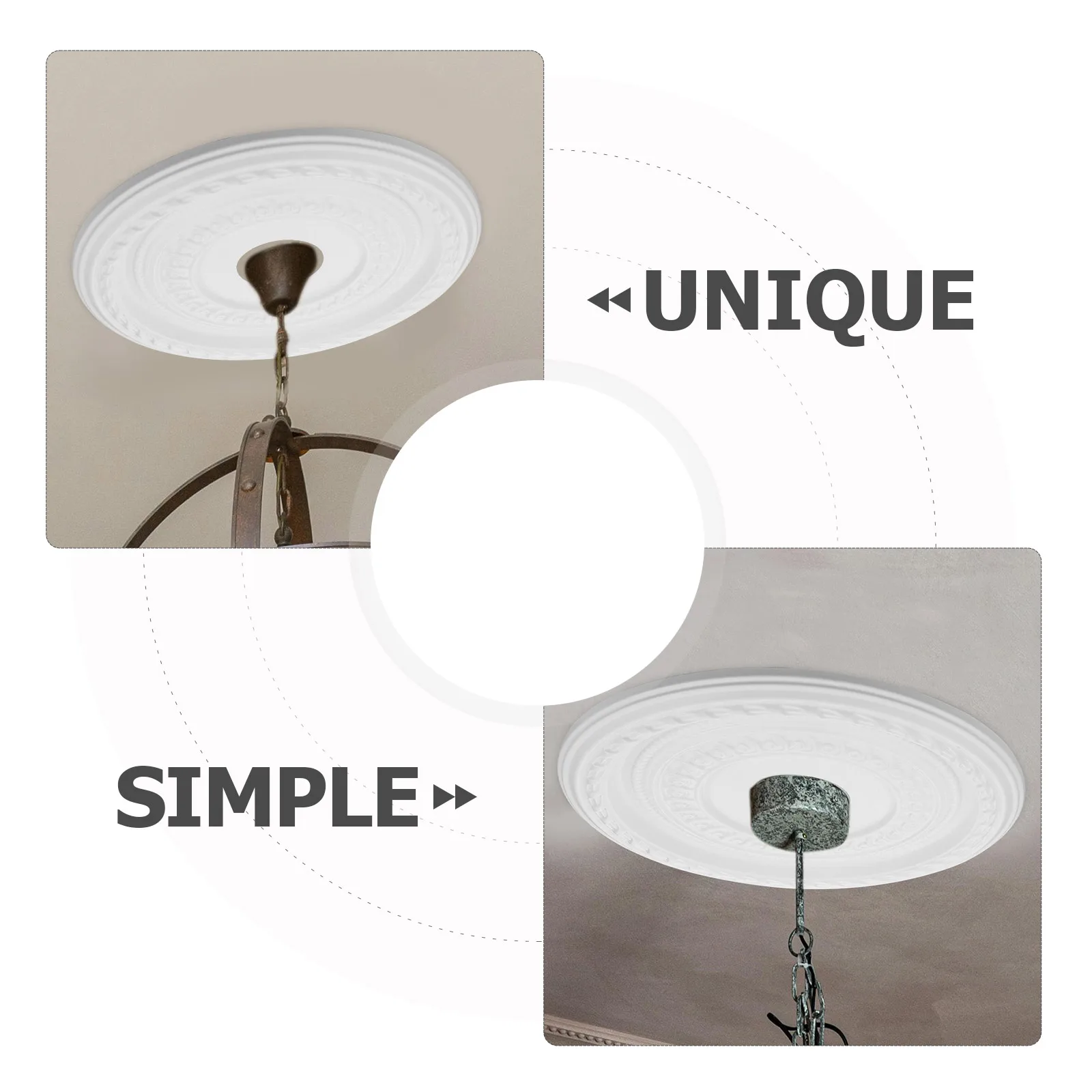 White Pu 41Cm Ceiling Medallion Crystal Chandelier Light Fixtures Elegant Decorative Plate For Modern Home Lighting
White Pu 41Cm Ceiling Medallion Crystal Chandelier Light Fixtures Elegant Decorative Plate For Modern Home Lighting