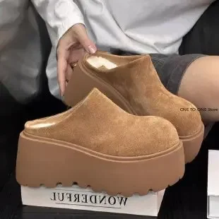 Thick Soled High Toe Half Slippers Female 2024 Autumn New Retro Sponge Cake Bottom Cotton Slippers for Women Platform Shoes
Thick Soled High Toe Half Slippers Female 2024 Autumn New Retro Sponge Cake Bottom Cotton Slippers for Women Platform Shoes