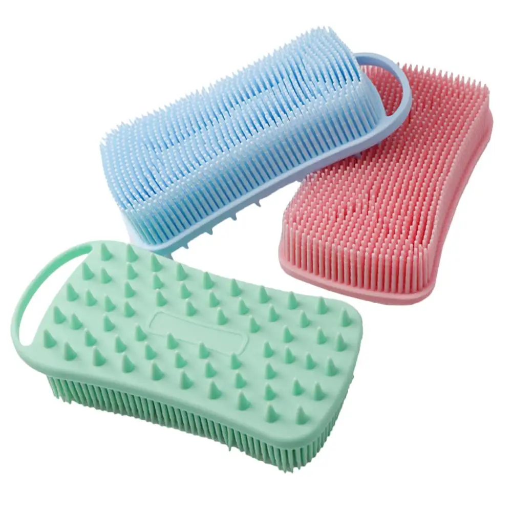 3 Pcs Square Dual-sided Silicone Bath Brush Soft Bristles Scrubber Green 90g Long Shape
3 Pcs Square Dual-sided Silicone Bath Brush Soft Bristles Scrubber Green 90g Long Shape