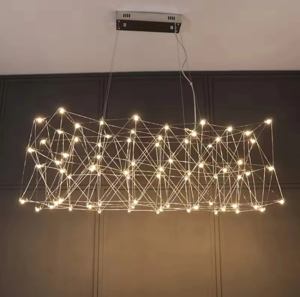 Light Luxury Restaurant Stainless Steel Chandelier Modern High-end Exhibition Hall Living Room Bar Front Desk Cafe Pendant Lamp
Light Luxury Restaurant Stainless Steel Chandelier Modern High-end Exhibition Hall Living Room Bar Front Desk Cafe Pendant Lamp
