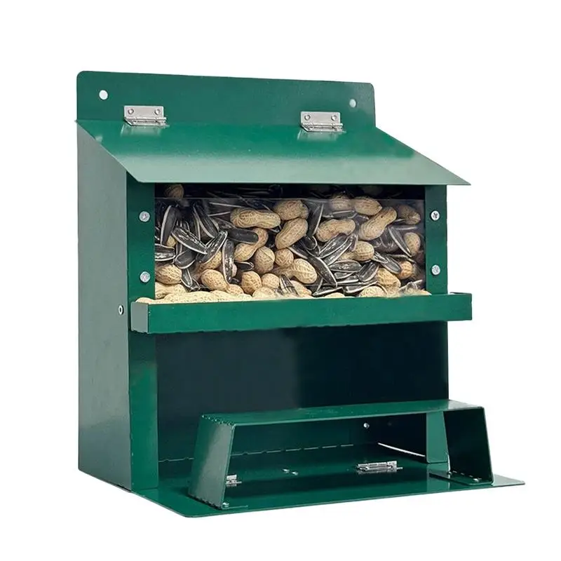 Squirrel Picnic Table Metal House Box Feeder Weatherproof Backyard Wildlife Feeding For Winter Food Supply Nature Observation
Squirrel Picnic Table Metal House Box Feeder Weatherproof Backyard Wildlife Feeding For Winter Food Supply Nature Observation