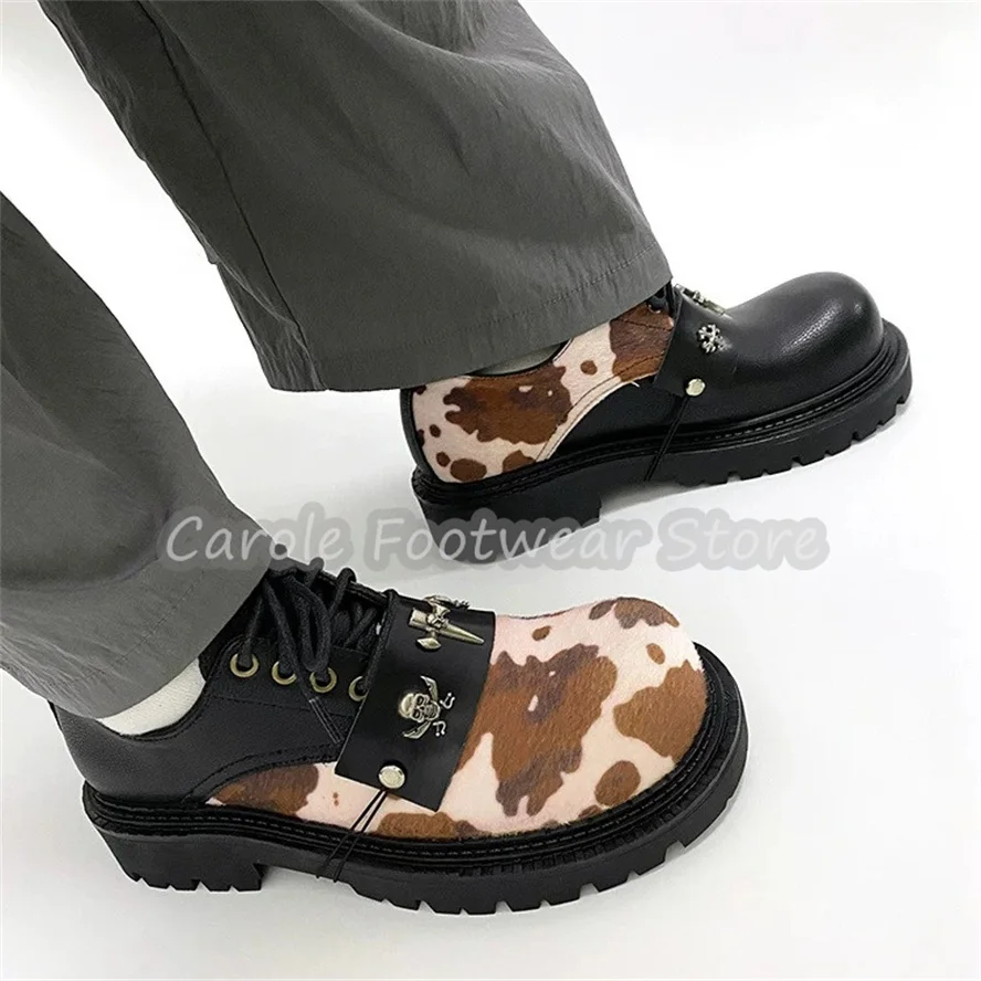 Gothic Style Skull Decor Mixed Color Men Derby Shoes Chunky Bottom Heigh Increasing Lace-Up Loafers Male Outside Dress Oxfords
Gothic Style Skull Decor Mixed Color Men Derby Shoes Chunky Bottom Heigh Increasing Lace-Up Loafers Male Outside Dress Oxfords