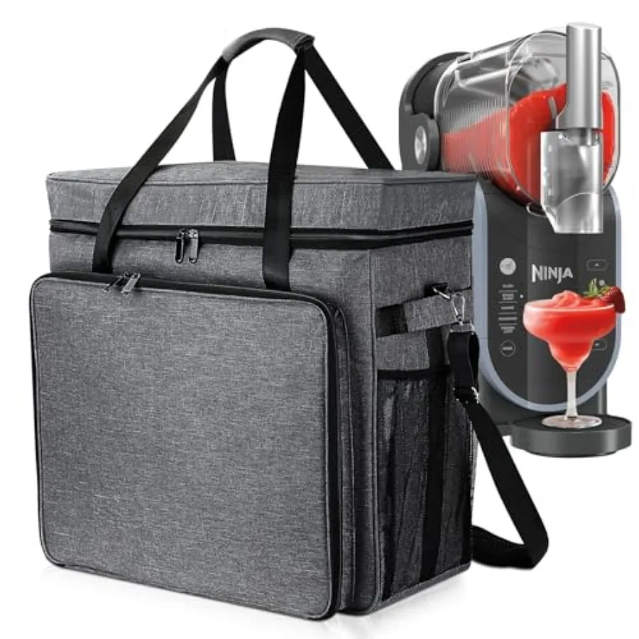 Carrying Bag for Slushie Machine, Portable Outdoor Smoothie Frozen Drink Maker Machine Bag for Ninja Slushie Machine FS301C/FS3
Carrying Bag for Slushie Machine, Portable Outdoor Smoothie Frozen Drink Maker Machine Bag for Ninja Slushie Machine FS301C/FS3