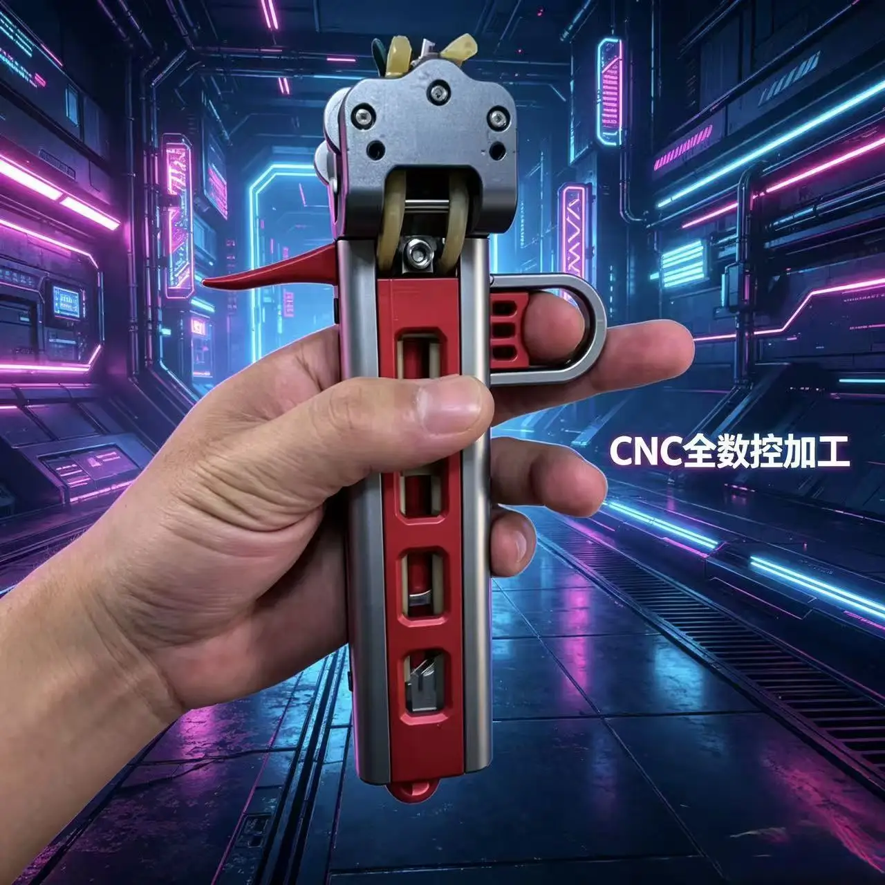 Fully CNC Upgraded Aluminum Alloy Automatic Slingshot, Lightweight and Durable, Rubber Band, Outdoor Tool Parts
Fully CNC Upgraded Aluminum Alloy Automatic Slingshot, Lightweight and Durable, Rubber Band, Outdoor Tool Parts