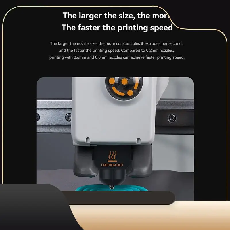 Комплект Hotend для Bambu Lab A1/A1 Mini, быстрая скорость, сборка горячего конца, сопло из закаленной стали 0,2 мм, аксессуары для 3D-принтеров-T44C
Комплект Hotend для Bambu Lab A1/A1 Mini, быстрая скорость, сборка горячего конца, сопло из закаленной стали 0,2 мм, аксессуары для 3D-принтеров-T44C