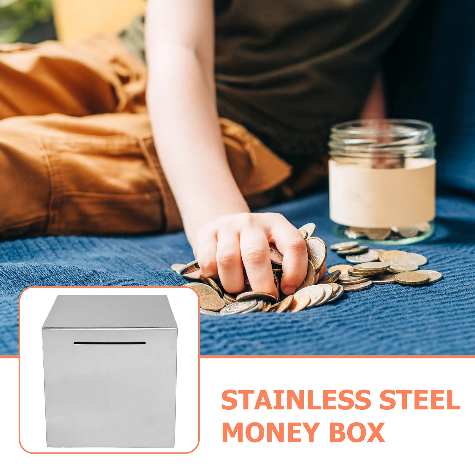 Stainless Steel Piggy Unbreakable Metal Saving Box Large Capacity Safe Coin Bank For Home Office Desktop Portable
Stainless Steel Piggy Unbreakable Metal Saving Box Large Capacity Safe Coin Bank For Home Office Desktop Portable