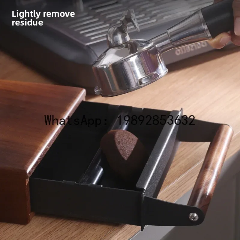 A5.14 Walnut coffee slag box wooden handle drawer type coffee powder slag box thickened slag bucket
A5.14 Walnut coffee slag box wooden handle drawer type coffee powder slag box thickened slag bucket