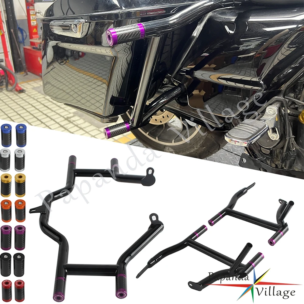 For Harley Touring Road King Electra Street Glide ST CVO 14-24 Motorcycle 1-1/4" Engine Highway Saddlebag 2 Step Crash Guard Bar
For Harley Touring Road King Electra Street Glide ST CVO 14-24 Motorcycle 1-1/4" Engine Highway Saddlebag 2 Step Crash Guard Bar