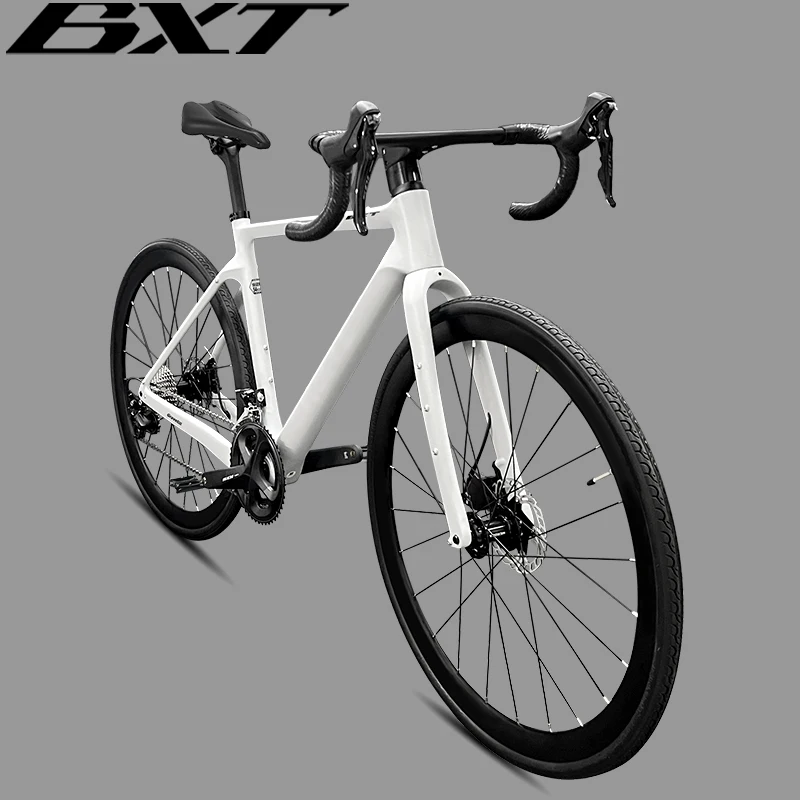 BXT 700C Carbon Fiber Gravel Bike, Racing Road Bike Carbon Fiber Road Bike Hydraulic Disc Brakes GRX-600 1*11/2*11 Speeds Bike
BXT 700C Carbon Fiber Gravel Bike, Racing Road Bike Carbon Fiber Road Bike Hydraulic Disc Brakes GRX-600 1*11/2*11 Speeds Bike