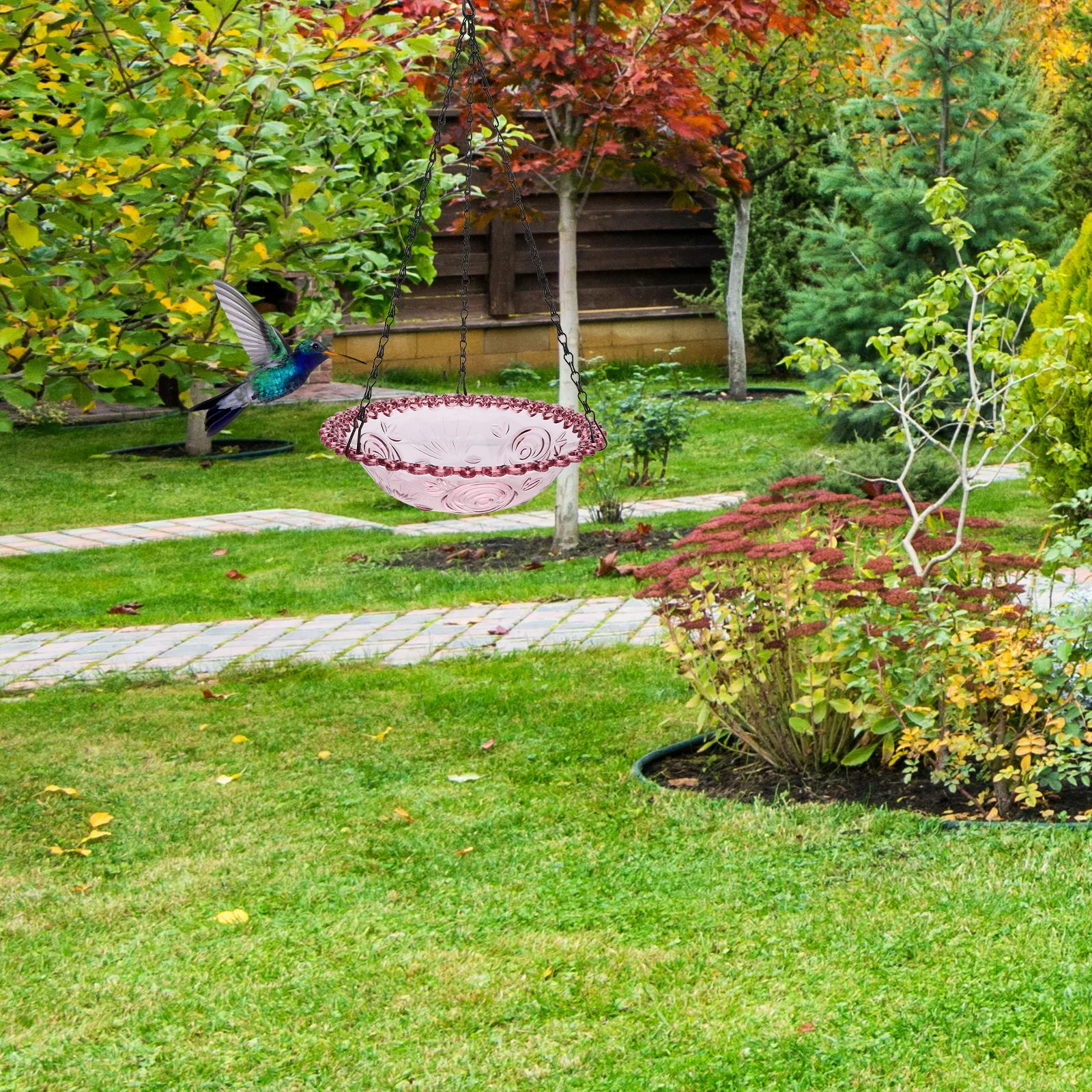 Bird Feeder Hanging Outdoor Garden Decorative Feeding Station for Hummingbirds and Small Birds Backyard Patio Balcony Use
Bird Feeder Hanging Outdoor Garden Decorative Feeding Station for Hummingbirds and Small Birds Backyard Patio Balcony Use