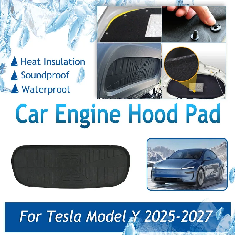 Car Engine Hood Pads For Tesla Model Y Refresh 2025 2026 2027 Black Cover Front Engine Sound Heat Insulation Rug Car Accessories
Car Engine Hood Pads For Tesla Model Y Refresh 2025 2026 2027 Black Cover Front Engine Sound Heat Insulation Rug Car Accessories