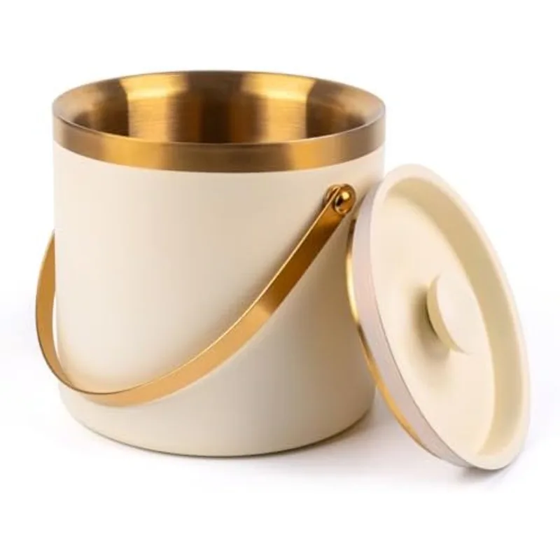 3л бежево-белое ведро для льда с двойными стенками из нержавеющей стали и совок для коктейльного бара, металлическое ведро для льда для морозильной камеры 
3л бежево-белое ведро для льда с двойными стенками из нержавеющей стали и совок для коктейльного бара, металлическое ведро для льда для морозильной камеры