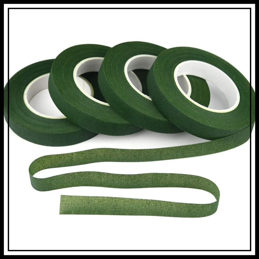 4 Rolls 1/2" Wide Dark Green Floral Tapes for Bouquet Stem Wrapping and Floral Crafts, Wedding Bouquet
4 Rolls 1/2" Wide Dark Green Floral Tapes for Bouquet Stem Wrapping and Floral Crafts, Wedding Bouquet