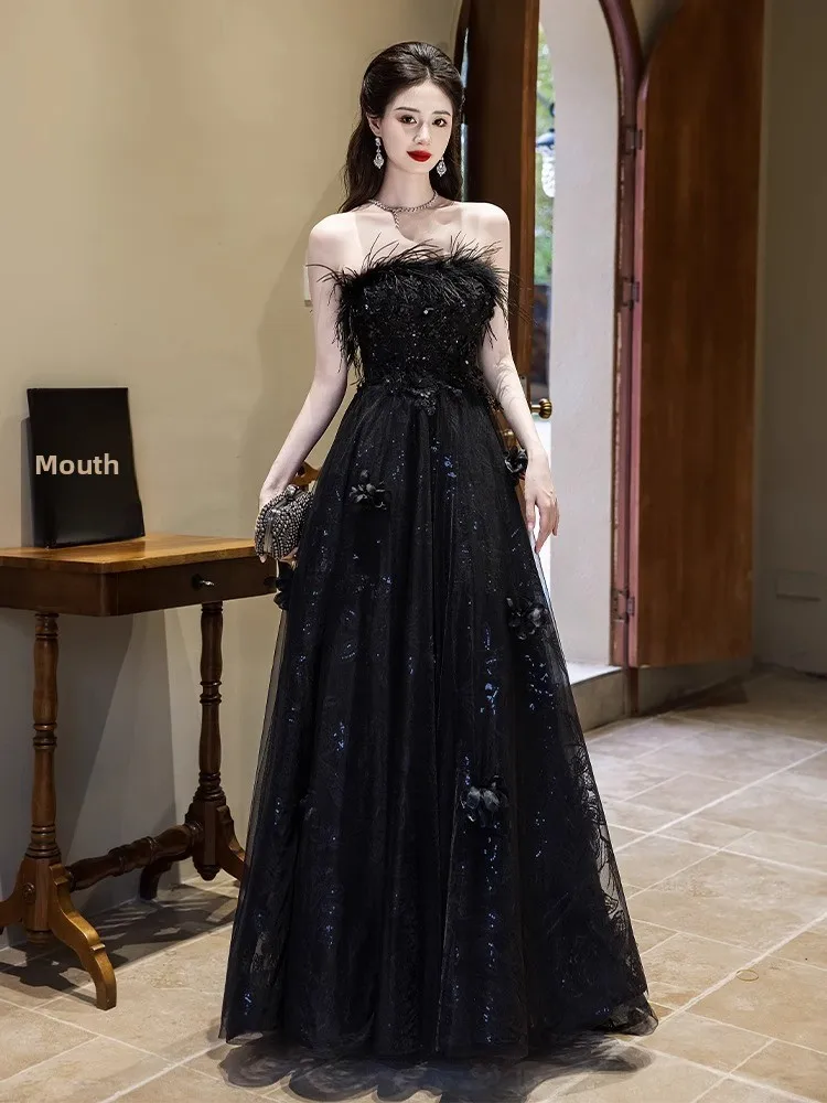 Ele Bla Evening Gown Women's New 2026 High-End Strapl Host Ball Lightweight Luxury Chorus Performance Dr
Ele Bla Evening Gown Women's New 2026 High-End Strapl Host Ball Lightweight Luxury Chorus Performance Dr