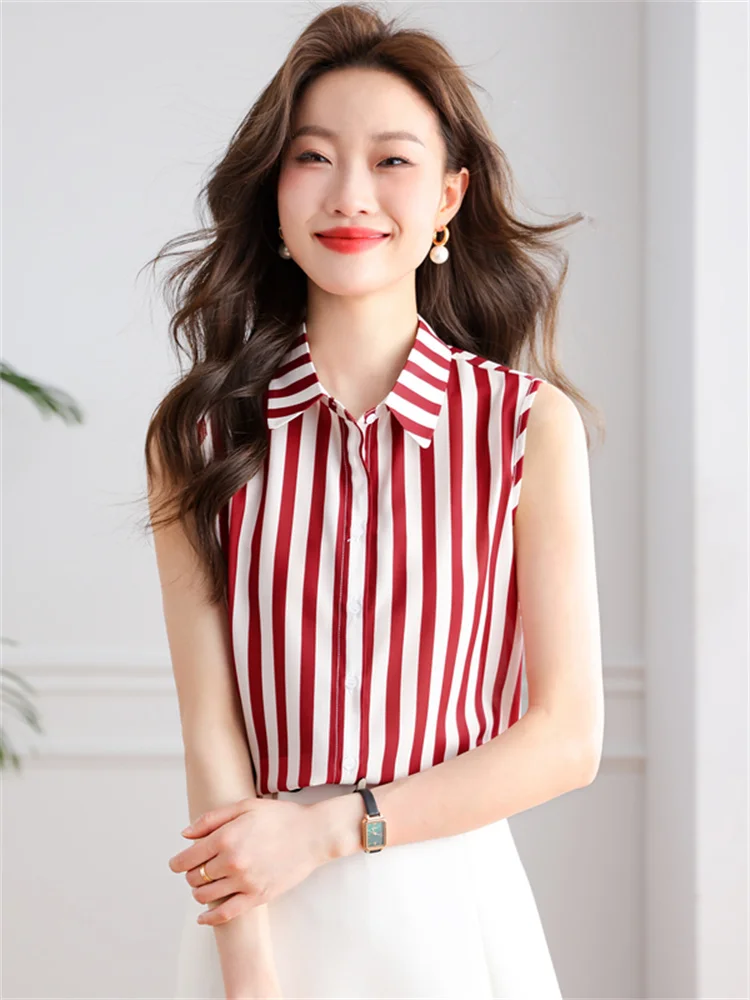 Svel Vest Top Women's Summer Faionable Cheered irts Inner Wear Outerwear Chiffon Blouse Ladies Commute Sle Loos...
Svel Vest Top Women's Summer Faionable Cheered irts Inner Wear Outerwear Chiffon Blouse Ladies Commute Sle Loos...
