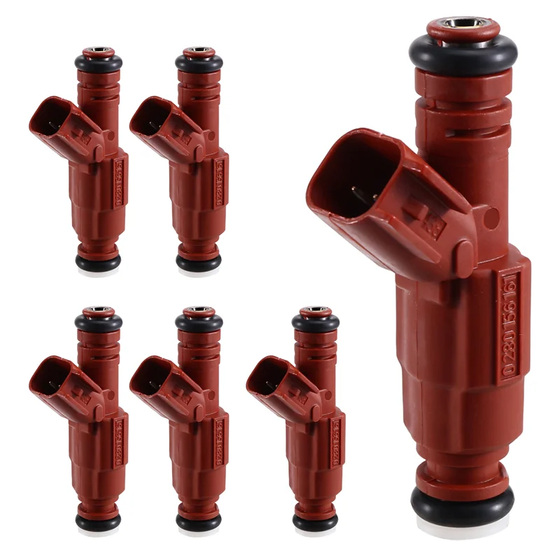 Гениальные-6 шт. автомобильные топливные форсунки 0280156161 3S4G-AB для Ford Mustang Jeep Wrangler Dodge 4.0L 1999-2004 гг. 
Гениальные-6 шт. автомобильные топливные форсунки 0280156161 3S4G-AB для Ford Mustang Jeep Wrangler Dodge 4.0L 1999-2004 гг.