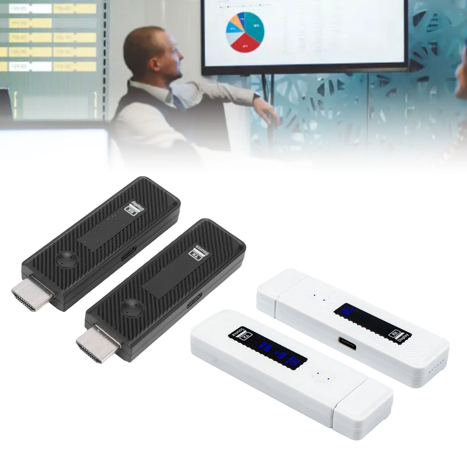 Беспроводной HD-мультимедийный передатчик и приемник 5G/2.4G с декодированием 4K, выходом 1080P, Plug and Play, портативный комплект для расширения HD-мультимедиа
Беспроводной HD-мультимедийный передатчик и приемник 5G/2.4G с декодированием 4K, выходом 1080P, Plug and Play, портативный комплект для расширения HD-мультимедиа