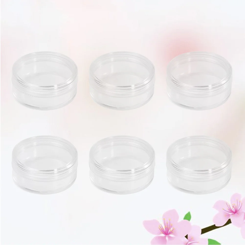6Pcs Mini Sample Bottles Transparent Reusable Containers Portable Solid Travel Boxes for Cream Liquid Storage
6Pcs Mini Sample Bottles Transparent Reusable Containers Portable Solid Travel Boxes for Cream Liquid Storage