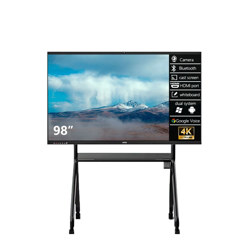 65-Inch 4K LED Interactive Whiteboard 20-Point Touch Android/Windows OS 8GB RAM 256GB SSD I5 CPU Smart Pen /USB 1-Year
65-Inch 4K LED Interactive Whiteboard 20-Point Touch Android/Windows OS 8GB RAM 256GB SSD I5 CPU Smart Pen /USB 1-Year