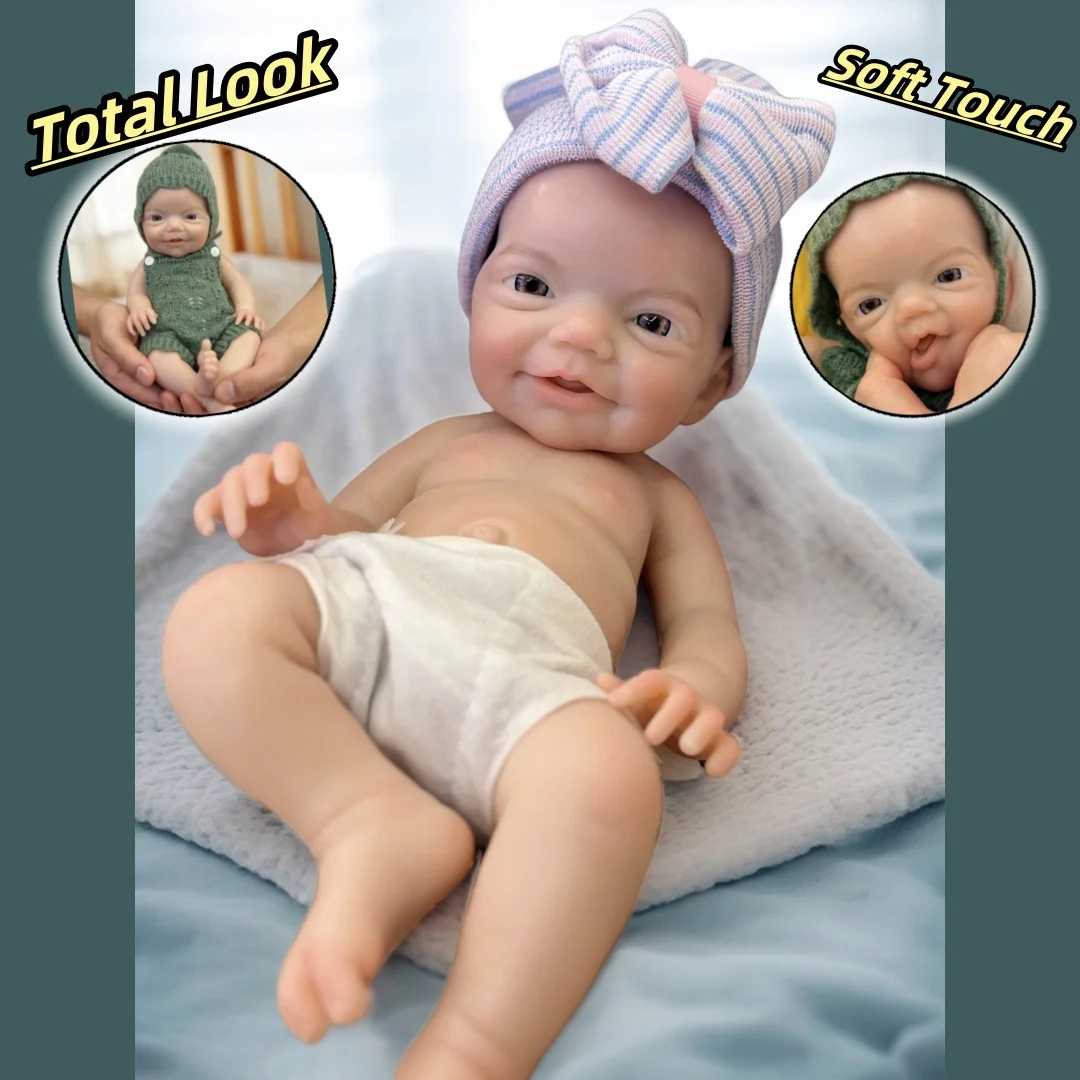 32cm Washable & Open Mouth Charlie Solid Silicone Reborn Boy Doll With 3D Painted Skin Soft Touch Newborn Silicone Boy Doll
32cm Washable & Open Mouth Charlie Solid Silicone Reborn Boy Doll With 3D Painted Skin Soft Touch Newborn Silicone Boy Doll