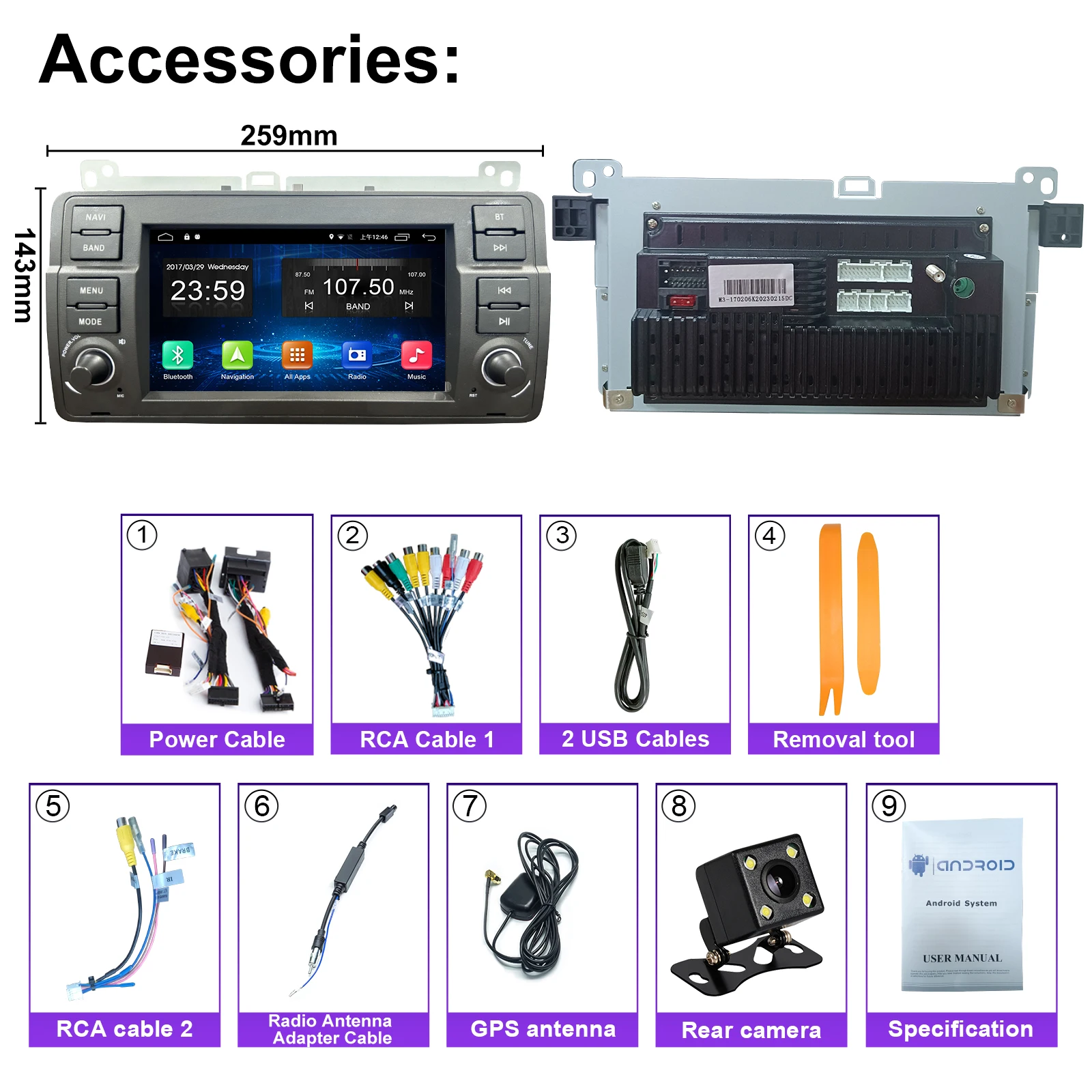 Android Car radio for BMW E46 Rover 75 MG ZT stereo screen Carplay Android Auto Bluetooth,GPS Navigation,Wifi,FM,RDS Radio,2+32G
Android Car radio for BMW E46 Rover 75 MG ZT stereo screen Carplay Android Auto Bluetooth,GPS Navigation,Wifi,FM,RDS Radio,2+32G