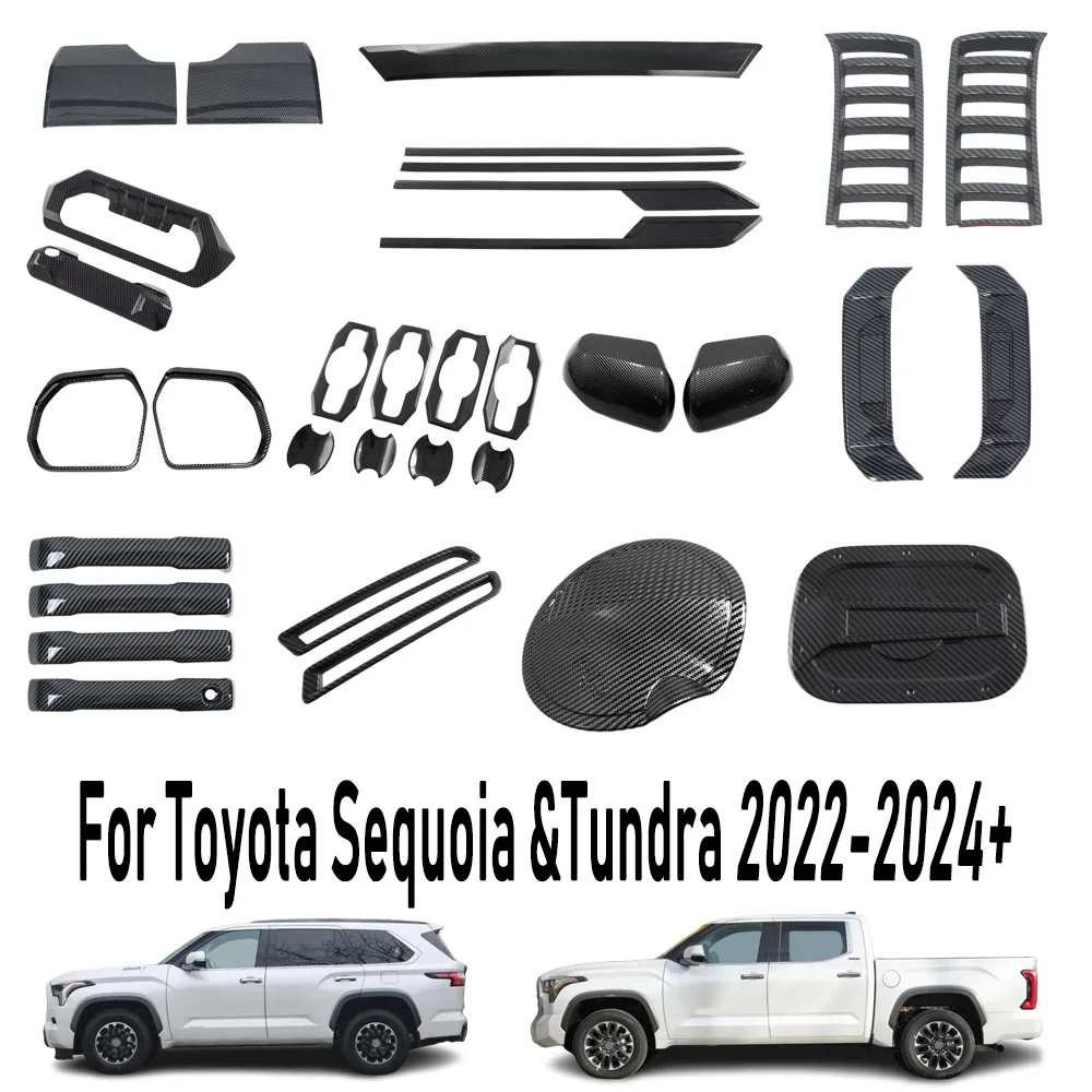 ABS Rear Fog Light Frame Rear Trunk Mirror Handle Bowl Fuel Door Body Accessories For Toyota Tundra/Sequoia 2022 2023 2024 2025+
ABS Rear Fog Light Frame Rear Trunk Mirror Handle Bowl Fuel Door Body Accessories For Toyota Tundra/Sequoia 2022 2023 2024 2025+