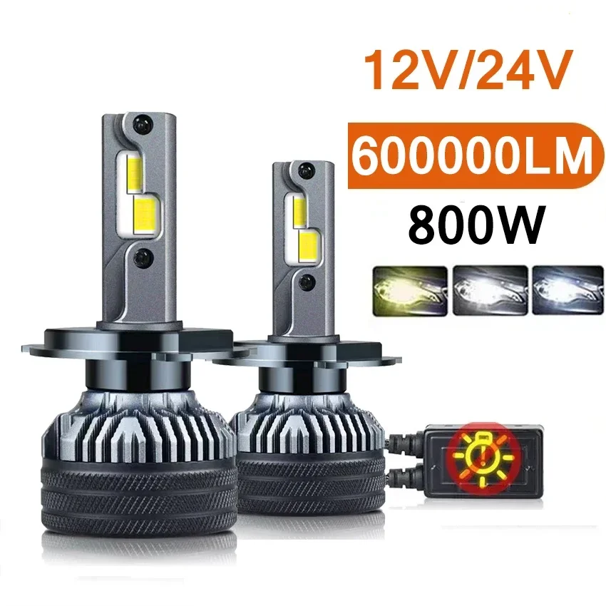 2CPcs H7 Led H4 Lamp 500000LM 600W 6000K F5C Led Lights For Car Double Copper Tube H1 H11 HB3 9005 HB4 9006 Led Headlight Bulb
2CPcs H7 Led H4 Lamp 500000LM 600W 6000K F5C Led Lights For Car Double Copper Tube H1 H11 HB3 9005 HB4 9006 Led Headlight Bulb