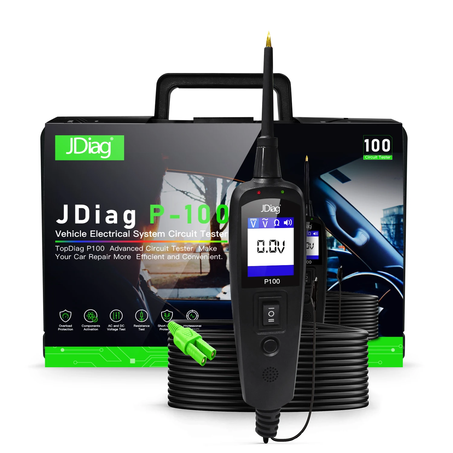 Power Pro P100 Automotive Electrical Circuit System Tester for Cars and Trucks to United States
Power Pro P100 Automotive Electrical Circuit System Tester for Cars and Trucks to United States
