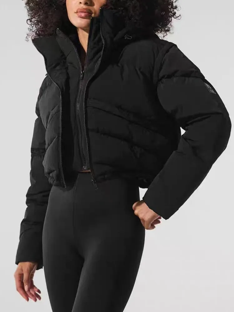 Stand-up Collar Zipper Short Down Jackets Winter Warm Women's Parkas Thick Double-layer Cotton Hooded Padded Jacket for Wmen
Stand-up Collar Zipper Short Down Jackets Winter Warm Women's Parkas Thick Double-layer Cotton Hooded Padded Jacket for Wmen