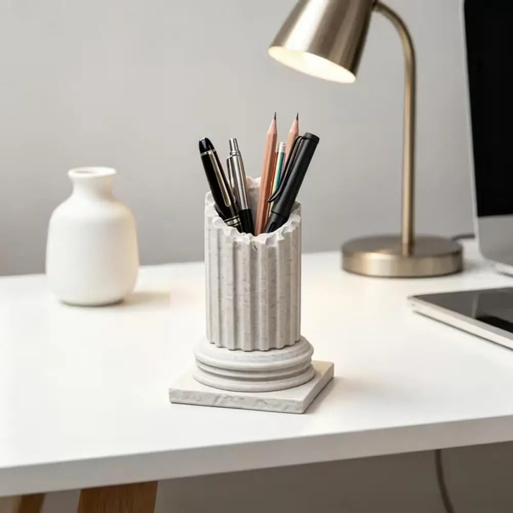 Roman Pillar Pen Holder 3D Printed Column Stationery Container Decorative Pencil Organizer Box for Home Office Desk
Roman Pillar Pen Holder 3D Printed Column Stationery Container Decorative Pencil Organizer Box for Home Office Desk
