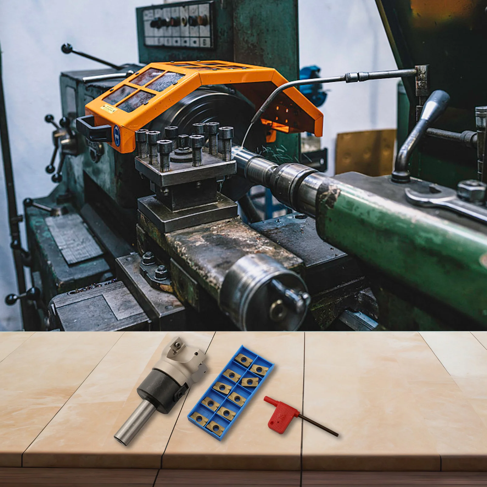 High performance For CNC lathe kit with 1set C16 FMB22 endmill holders and 10pcs APMT1604 carbide inserts for machining
High performance For CNC lathe kit with 1set C16 FMB22 endmill holders and 10pcs APMT1604 carbide inserts for machining