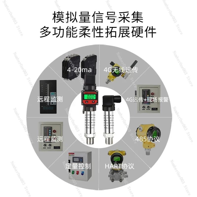 Diffusion Silicon Pressure Transmitter with Digital Display 4-20mA Vacuum Negative Pressure Oil Pressure Hydraulic
Diffusion Silicon Pressure Transmitter with Digital Display 4-20mA Vacuum Negative Pressure Oil Pressure Hydraulic