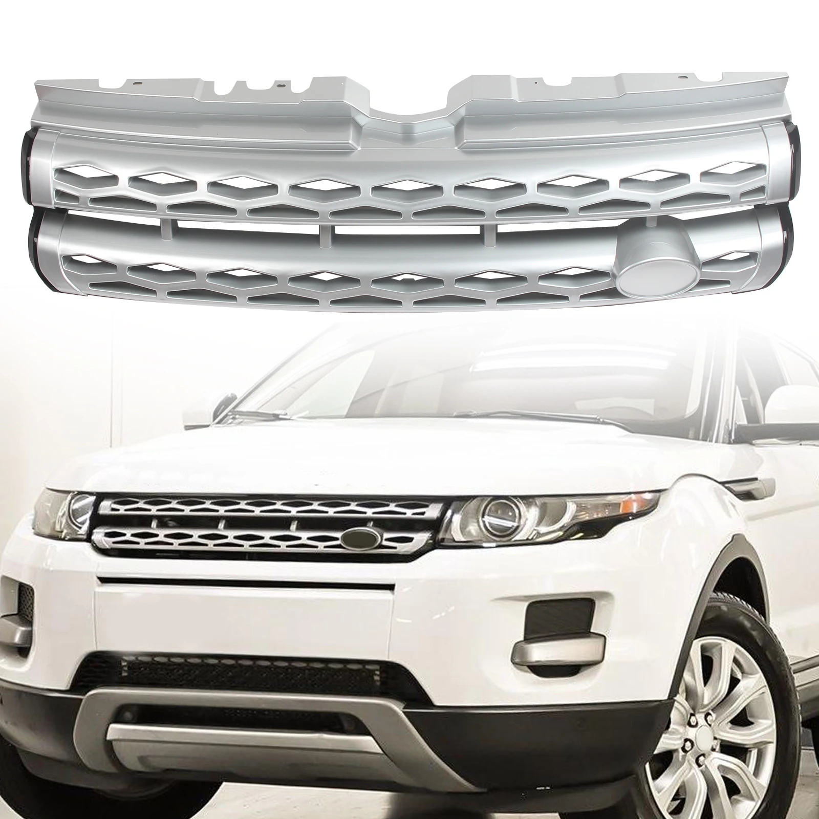 Car Front Bumper Grille Air Intake Radiator Grill Sliver Color For Land Rover Range Rover Evoque 2010-2018 2011 2012 2013 2015
Car Front Bumper Grille Air Intake Radiator Grill Sliver Color For Land Rover Range Rover Evoque 2010-2018 2011 2012 2013 2015
