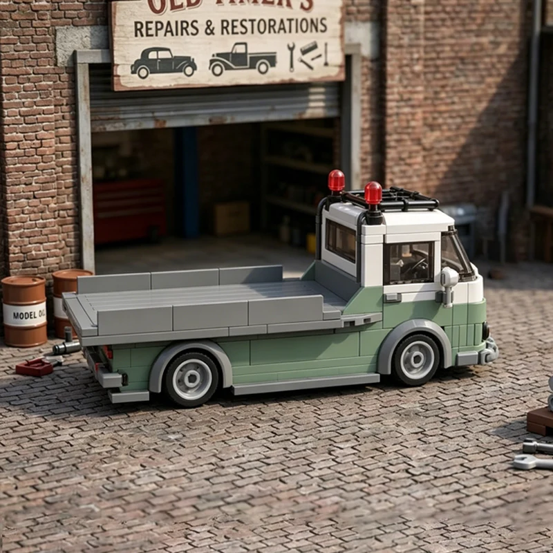 adewq City Car Model MOC Building Bricks T2 Retro Flatbed Truck Modular Technology Children Holiday Gifts Assemble Toys Suit
adewq City Car Model MOC Building Bricks T2 Retro Flatbed Truck Modular Technology Children Holiday Gifts Assemble Toys Suit