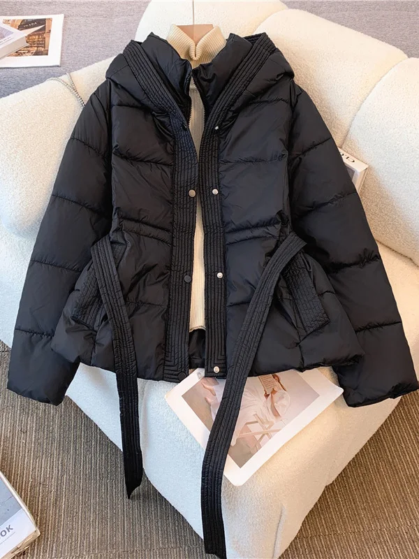 Корейское женское пальто Bla Bread, зимнее тепе хлопковое пальто свободного покроя, модное пальто больших размеров
Корейское женское пальто Bla Bread, зимнее тепе хлопковое пальто свободного покроя, модное пальто больших размеров