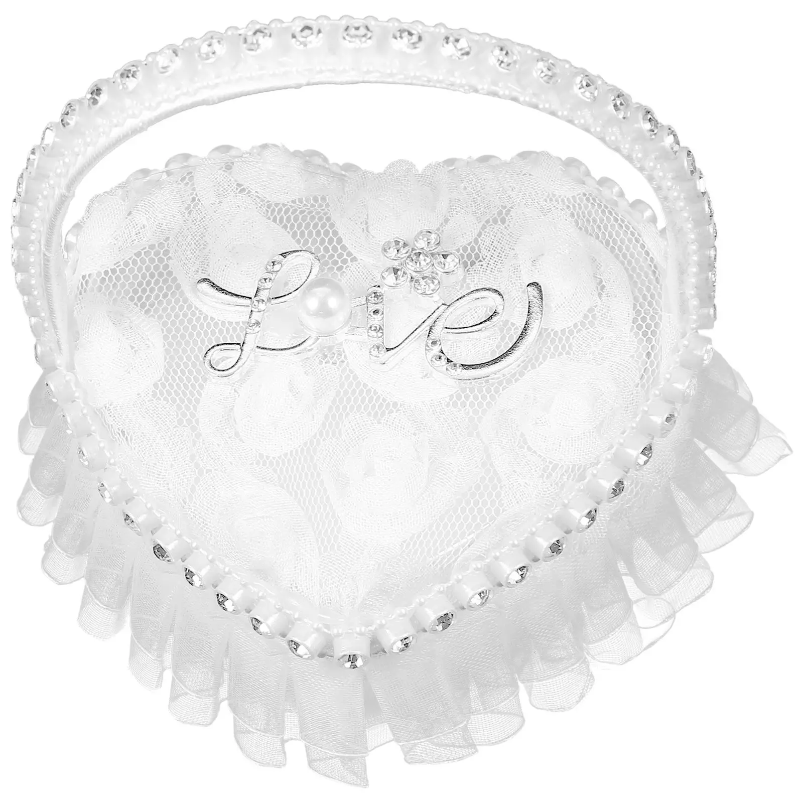 Decoration Lace Ring Pillow Pillows with Handle for Ceremony Bride Accessory Mini Wreaths
Decoration Lace Ring Pillow Pillows with Handle for Ceremony Bride Accessory Mini Wreaths