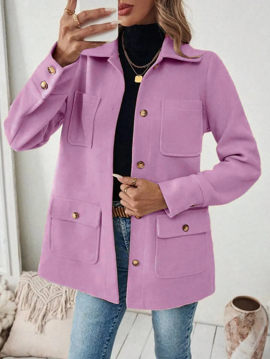 Модная однотонная женская куртка больших размеров, свободный повседневный топ, большое пальто в европейском стиле без железа для женщин
Модная однотонная женская куртка больших размеров, свободный повседневный топ, большое пальто в европейском стиле без железа для женщин